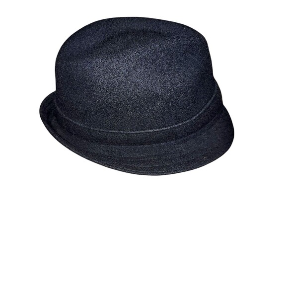 Kangol Wool Player Fedora Hat Cap True Black 6447BC Med Old Money Classic Man - Picture 6 of 6
